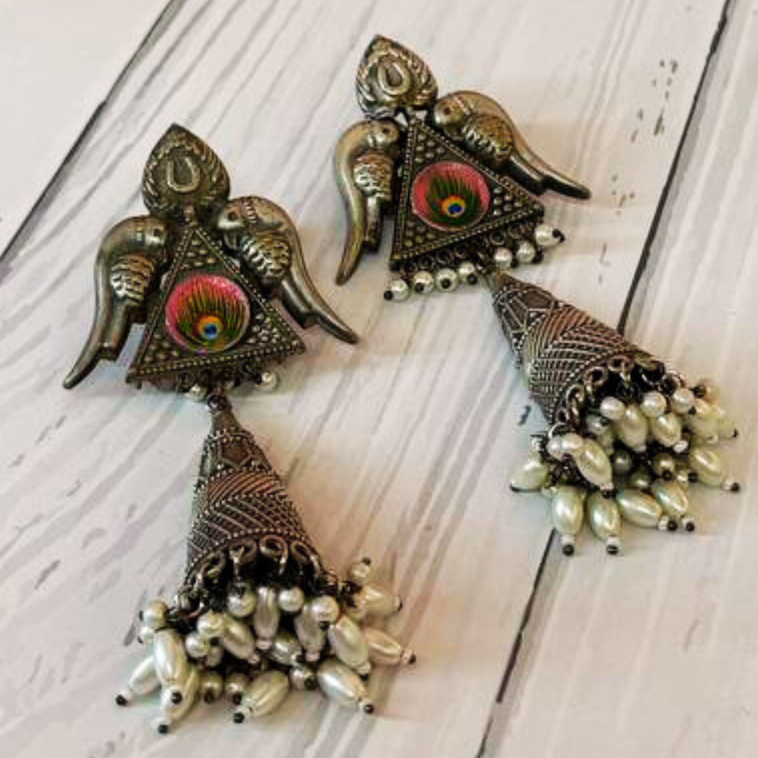 HEERAMANI PINK EARRING