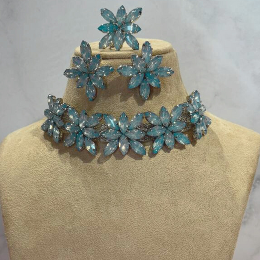NARI AQUA BLUE NECKLACE