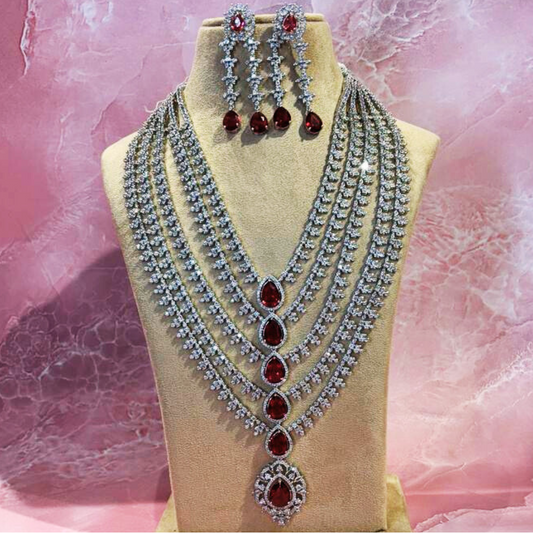 PADMANI RED JEWELLERY SET