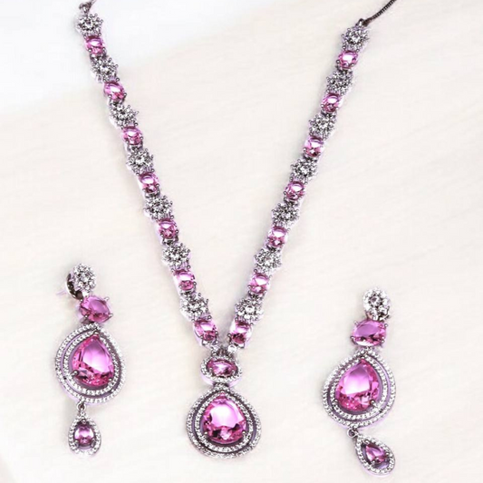 HOORA PINK JEWELLERY SET