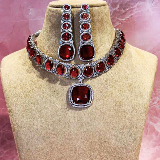 RAHIMA RED JEWELLERY SET