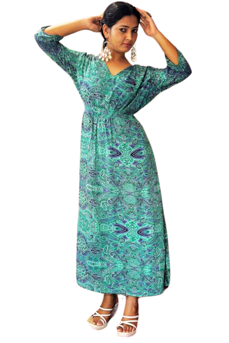 NAZAM GREEN MAXI DRESS