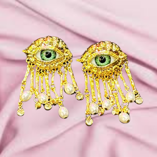 CATTY EVIL EYE EARRINGS