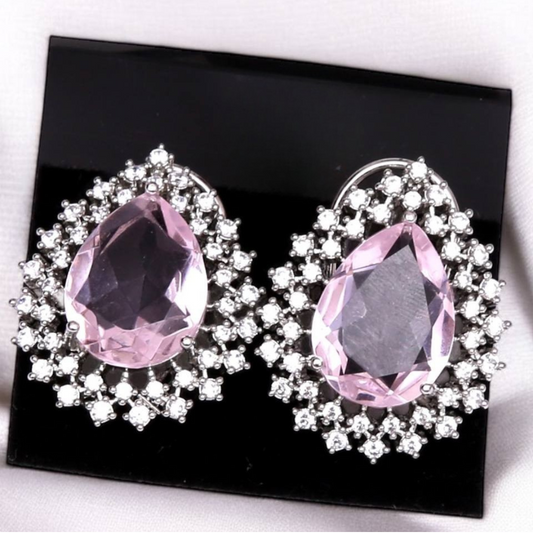 Pink Terra stud earrings