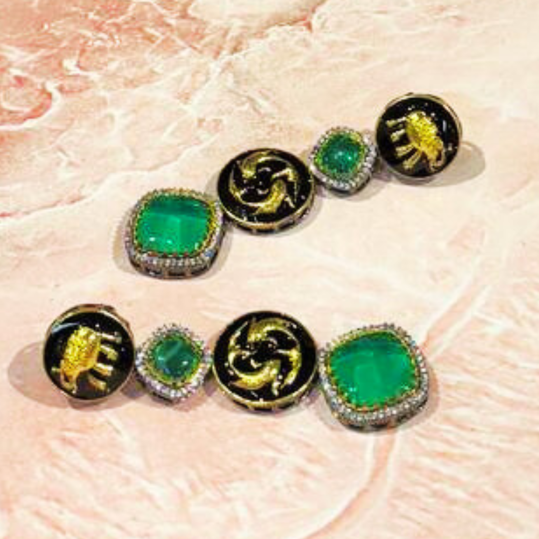 ELEPHIE GREEN EARRING