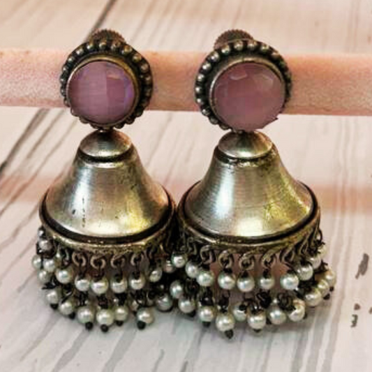 CHAMELI PINK JHUMKA