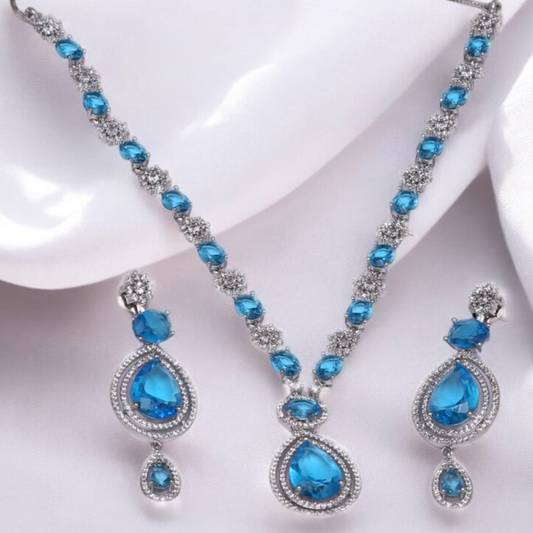 HOORA AQUA JEWELLERY SET