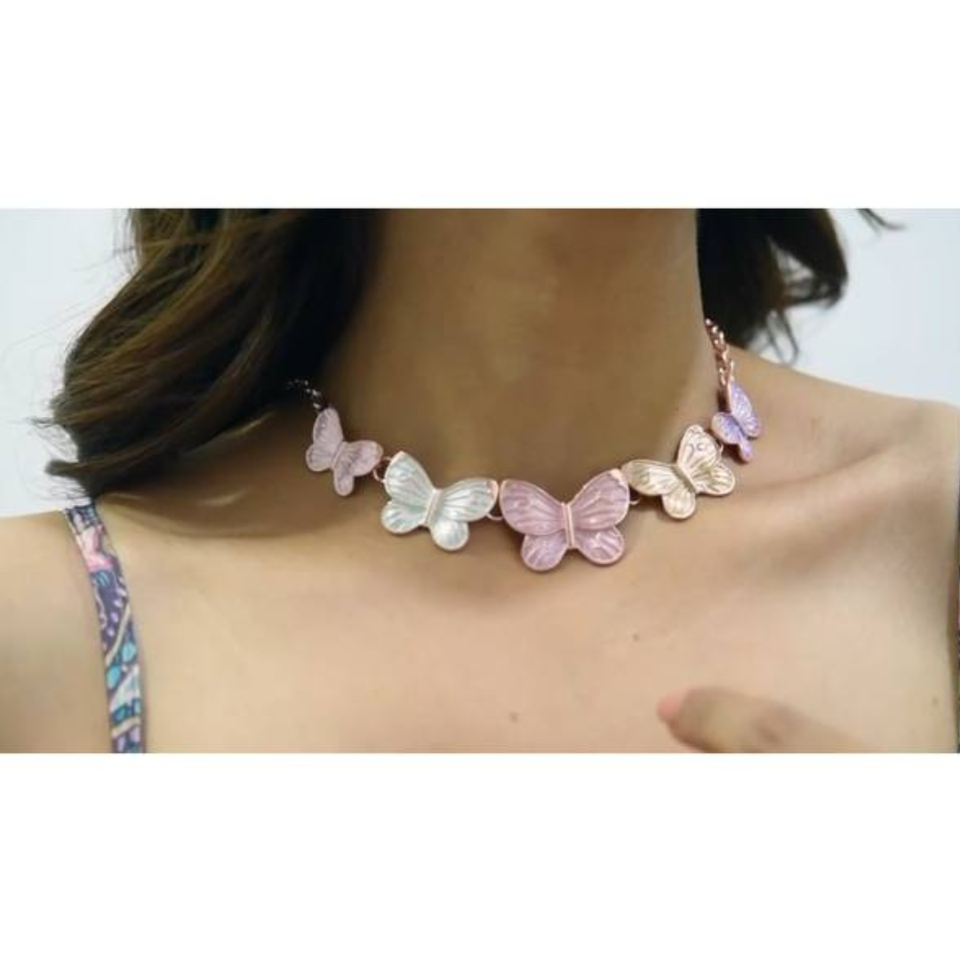 5-Butterfly chain necklace