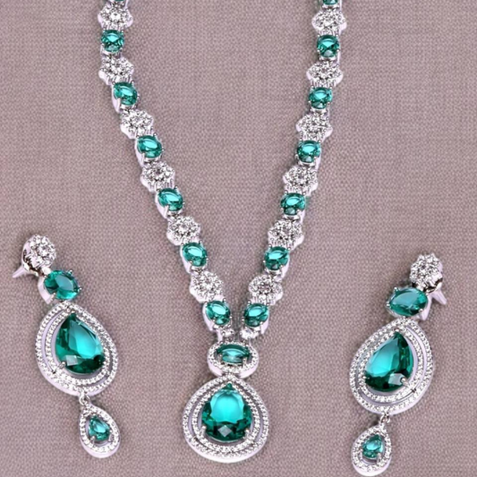 HOORA GREEN JEWELLERY SET