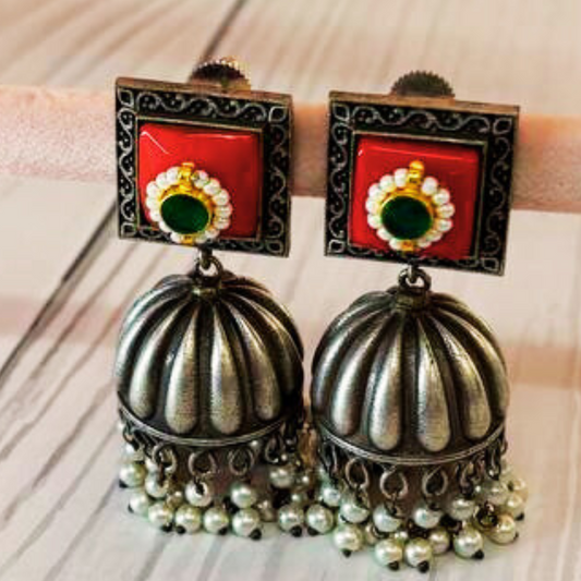 HIBO RED EARRING