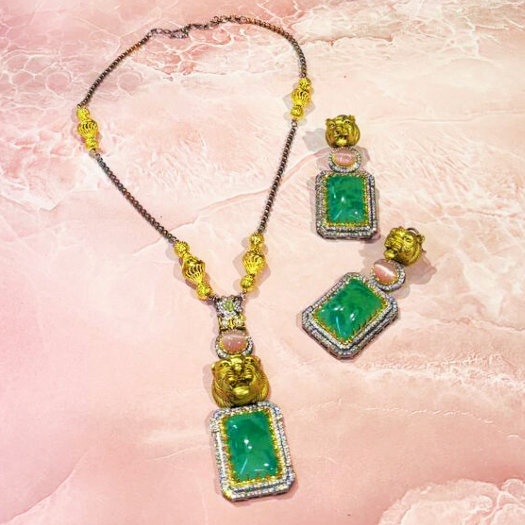 KOHINOOR EMERALD NECKLACE