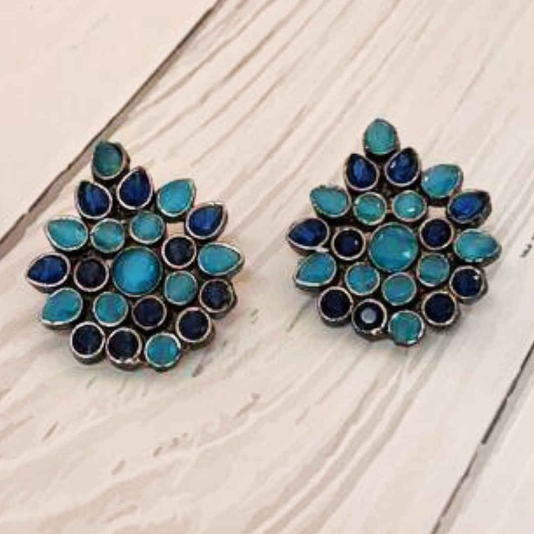 TAASHU TURQUOISE-BLUE EARRING