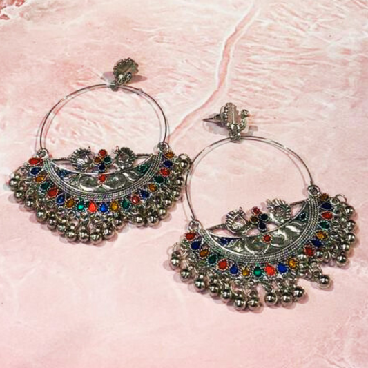 MULTY MAYURI BALI EARRING