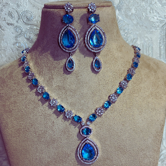 HOORA AQUA JEWELLERY SET