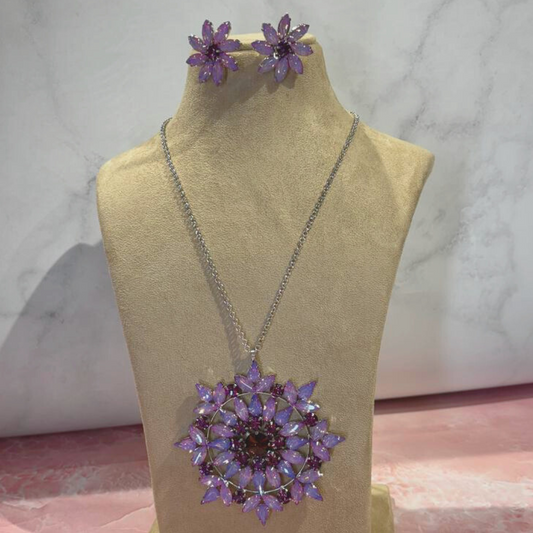 HEI-RAN LAVENDER NECKLACE