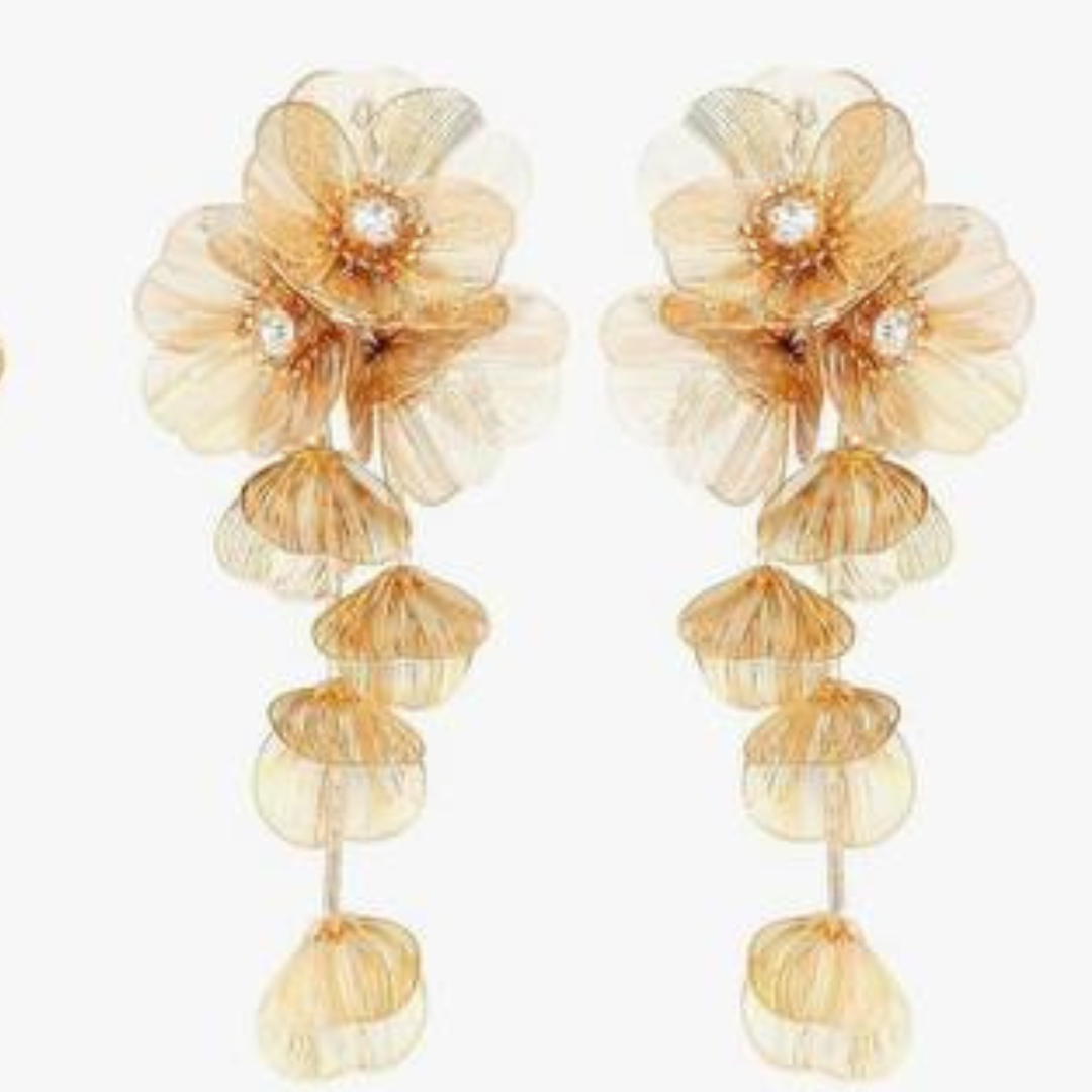ZOHIRA FLOWER STONE EARRINGS