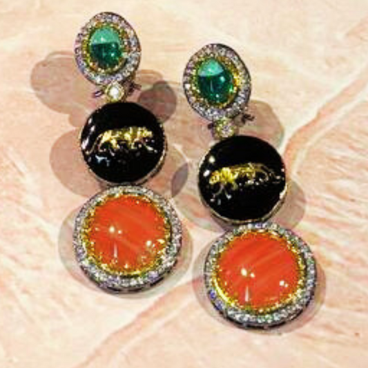 MOHE GREEN-CO EARRINGS
