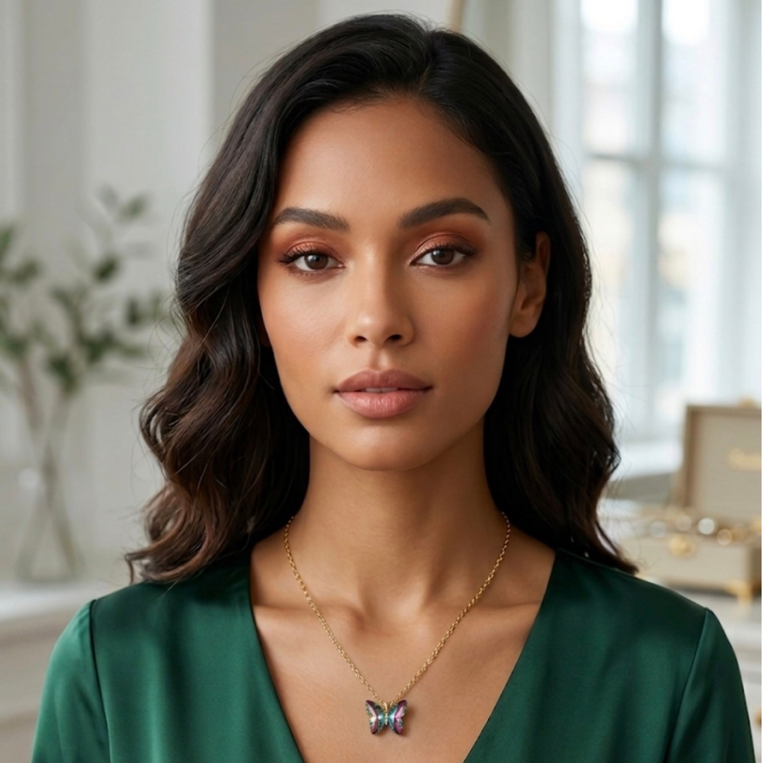 GR butterfly chain necklace