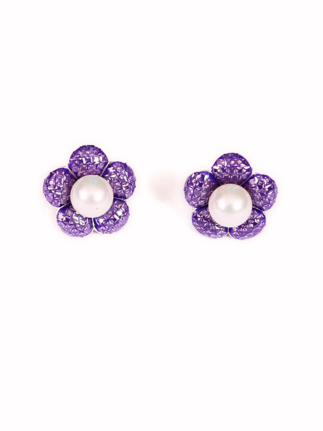 Flora CZ moti earrings