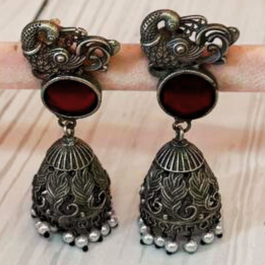 DHVAJEE WINE EARRING