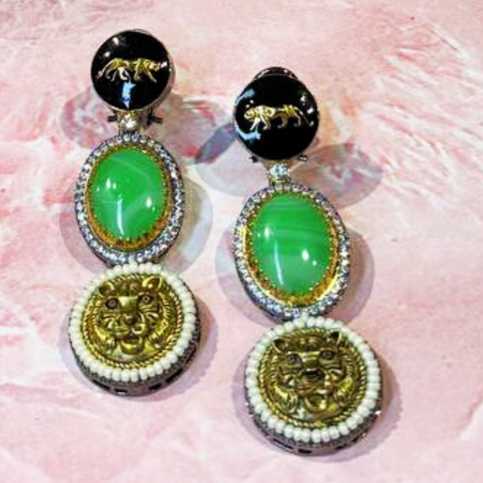 NAGMA-GREEN EARRINGS