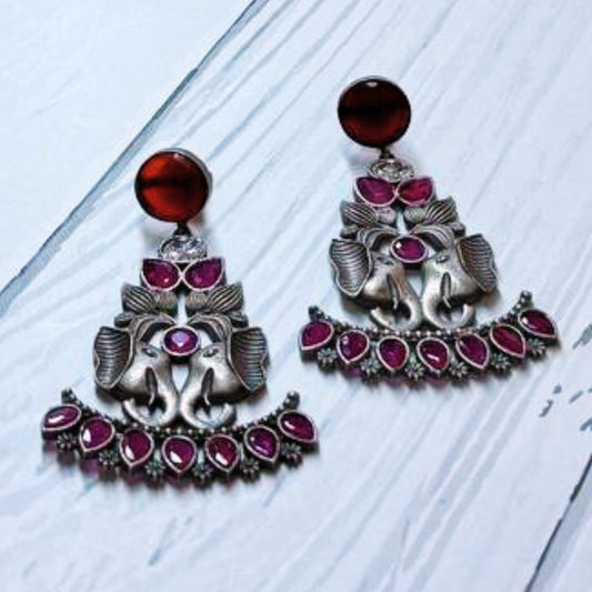 GAJKI RAANI PINK EARRING