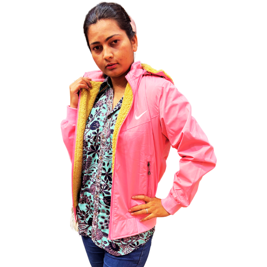Sherpa pink jacket
