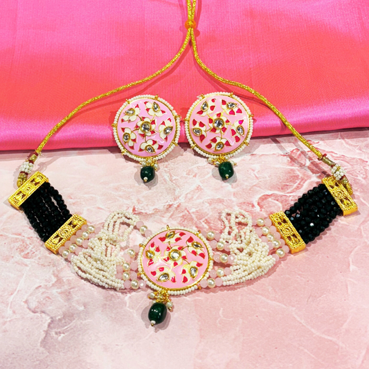 VISHAKA PINK NECKLACE