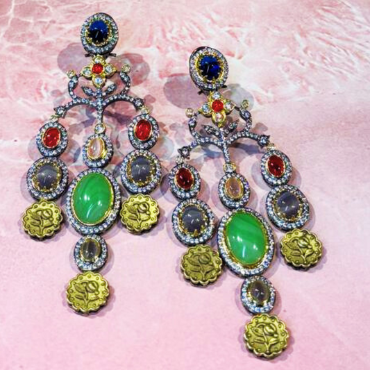 NAWABSHAHI BLUE-MU(2) EARRINGS