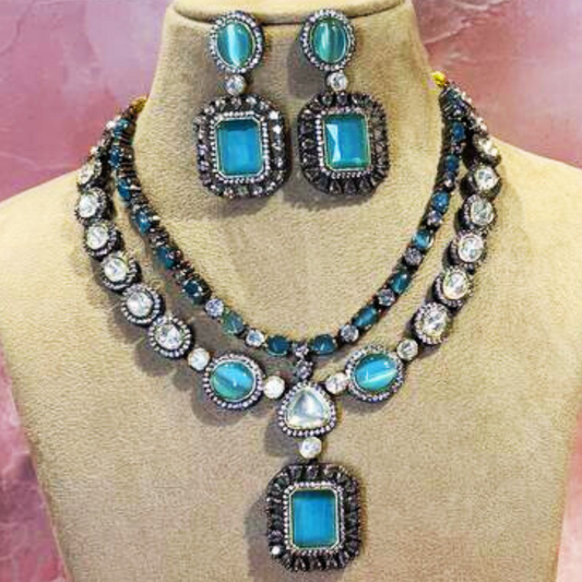 RAISA AQUA NECKLACE