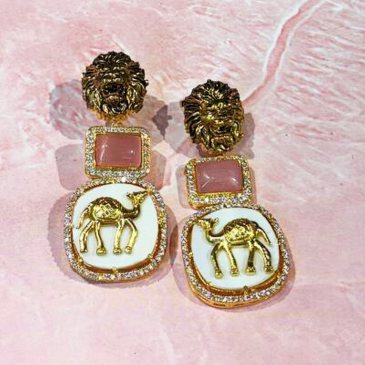 CAMEEKA PINK EARRINGS
