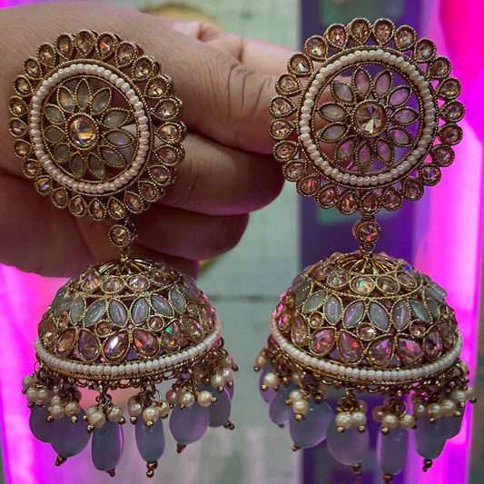 MINT GREEN PADMANI JHUMKA