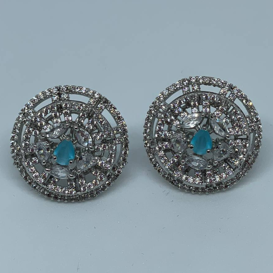 AQUA BLUE ELIZABETH (I) EARRING