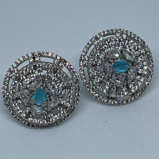 AQUA BLUE ELIZABETH (I) EARRING