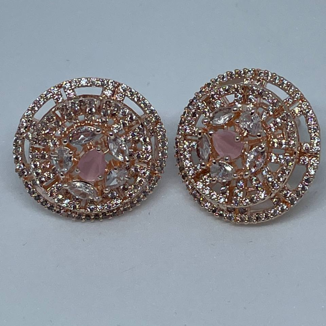 PINK ELIZABETH (I) (G) EARRINGS