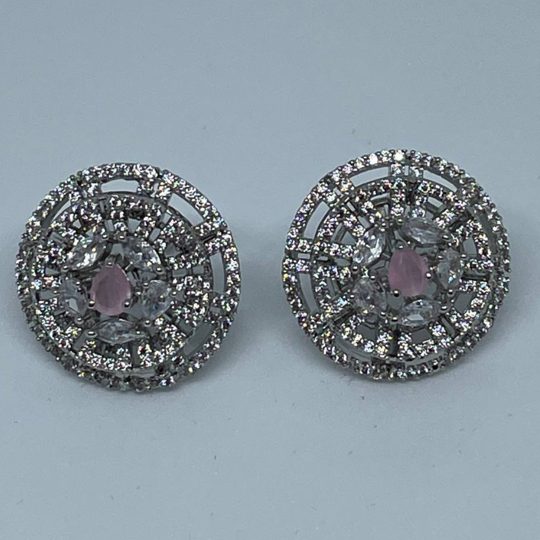 PINK ELIZABETH (I) EARRING