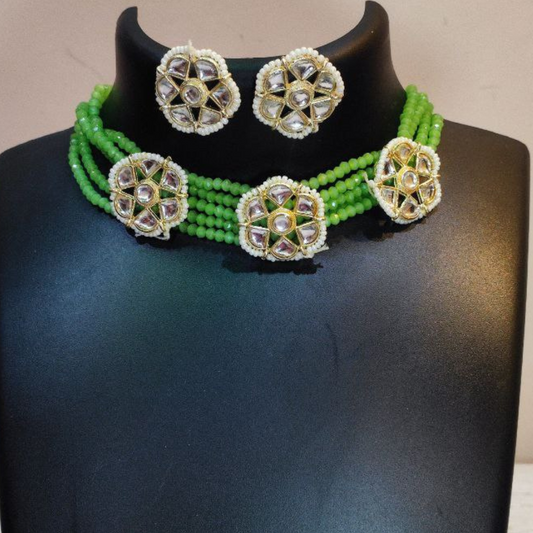 CHOTE-MIYAN MINT GREEN NECKLACE