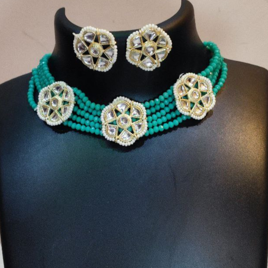 CHOTE-MIYAN TEAL NECKLACE