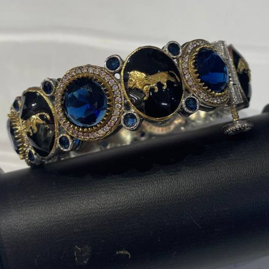 SHAMSHERA  BLUE BRACELET