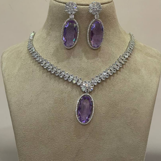 SHASHA LAVENDER NECKLACE
