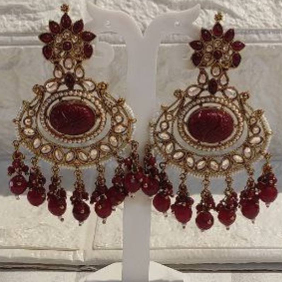 MANDAKINI RED EARRINGS