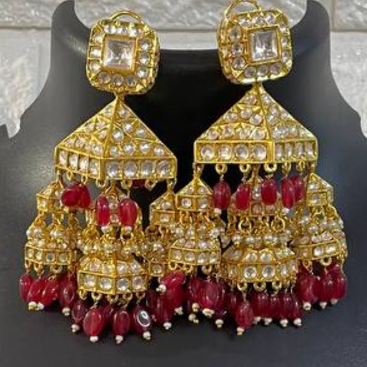 PURNIMA RED EARRINGS