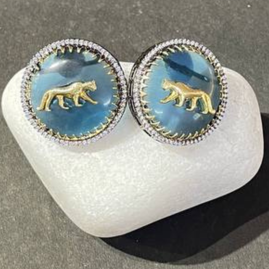 ICE-BLUE SAANJH EARRING