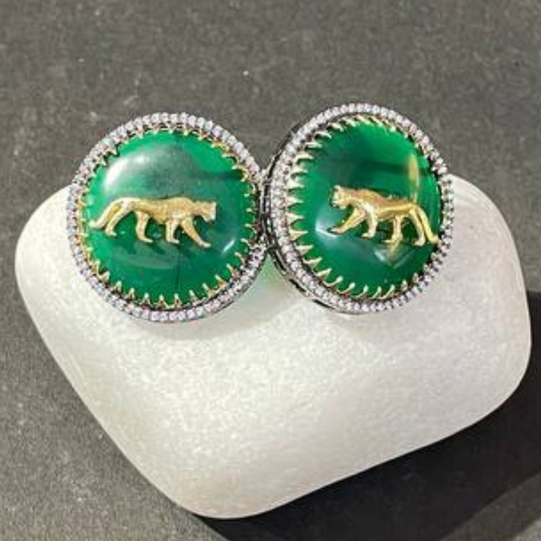 EMERALD  SAANJH EARRING