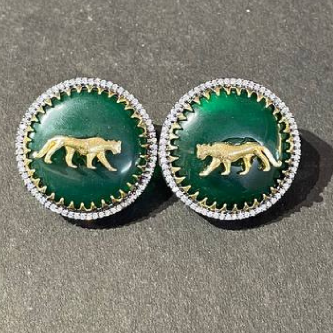 EMERALD  SAANJH EARRING