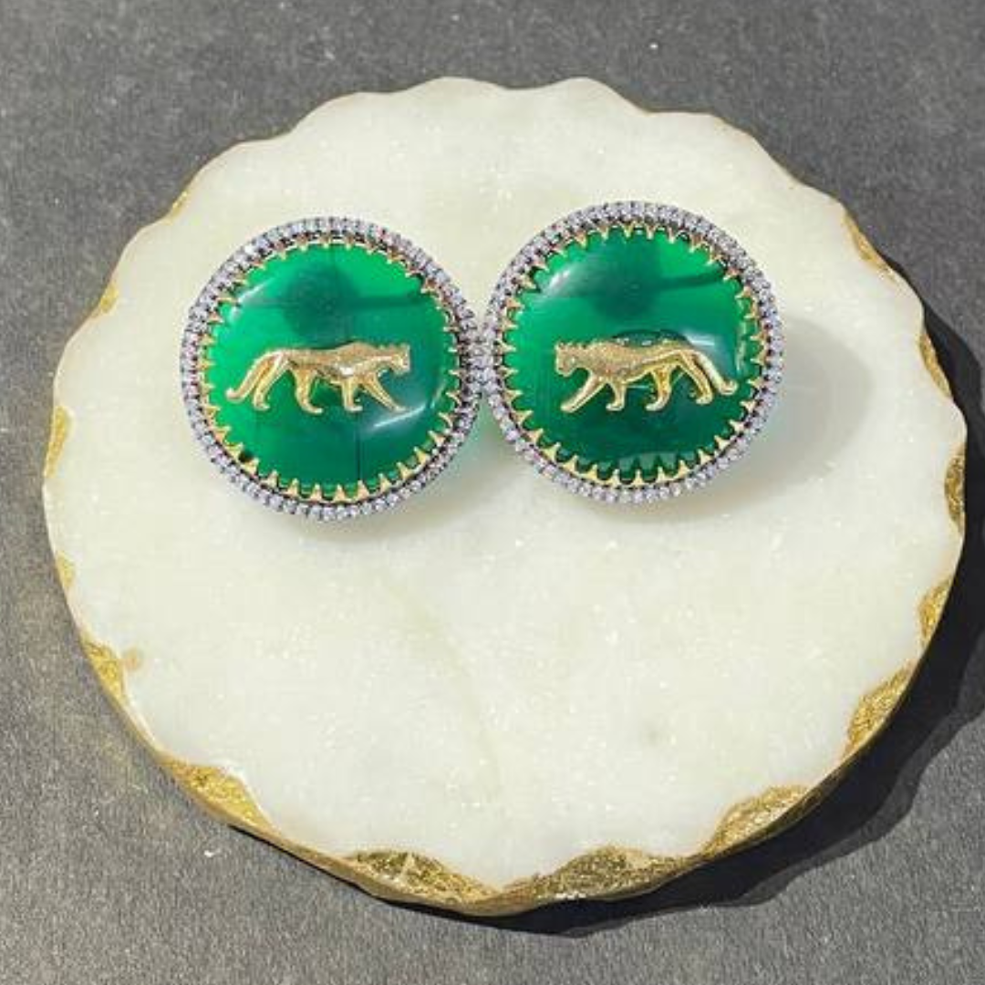 EMERALD  SAANJH EARRING