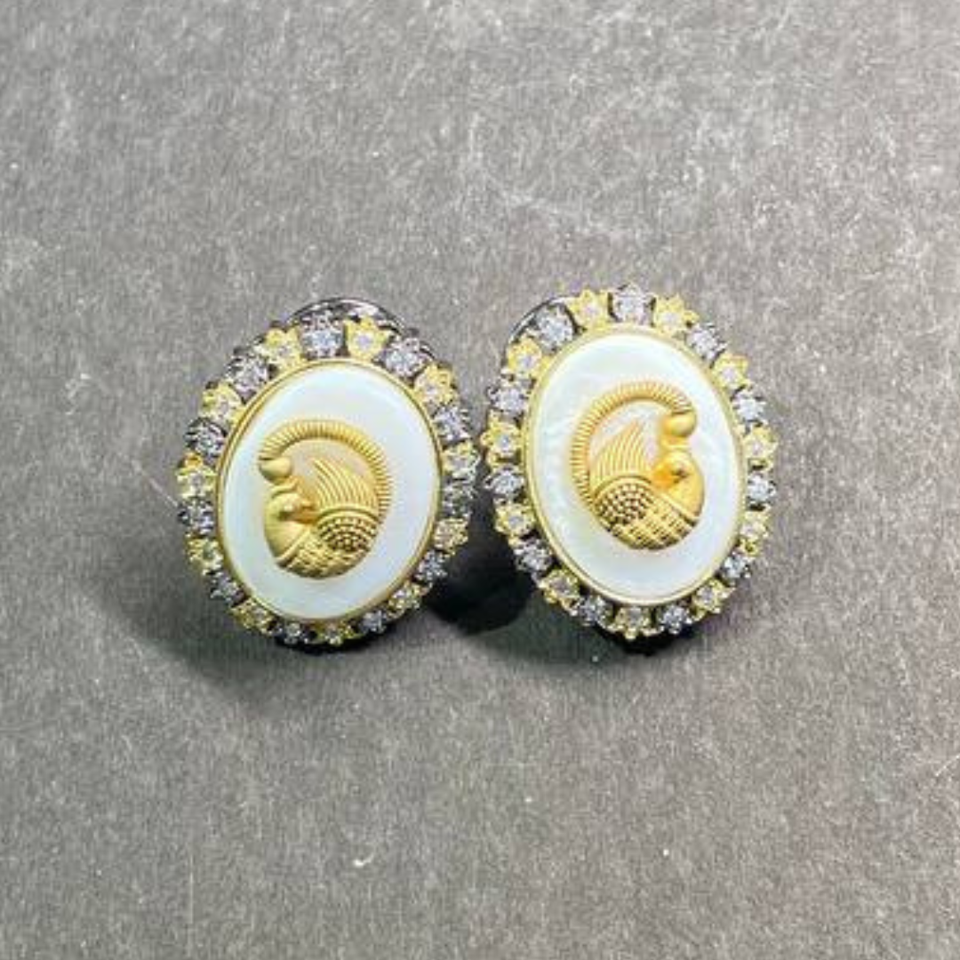 PAAKIJA MAYUR STUD EARRINGS