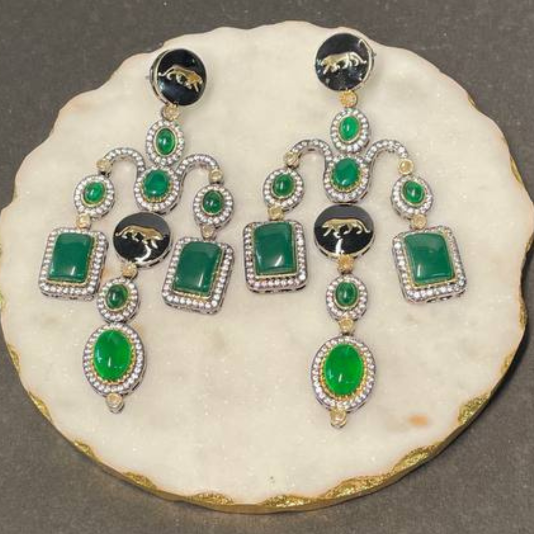 NAWABSHAHI EMERALD EARRINGS