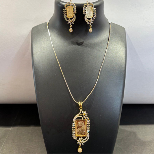 SUNAHARI-MAYUR CHAIN NECKLACE SET