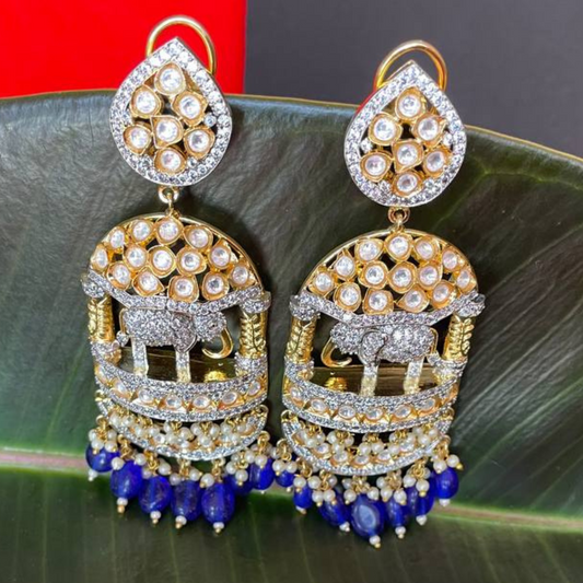 GAJSHAHI BLUE EARRINGS